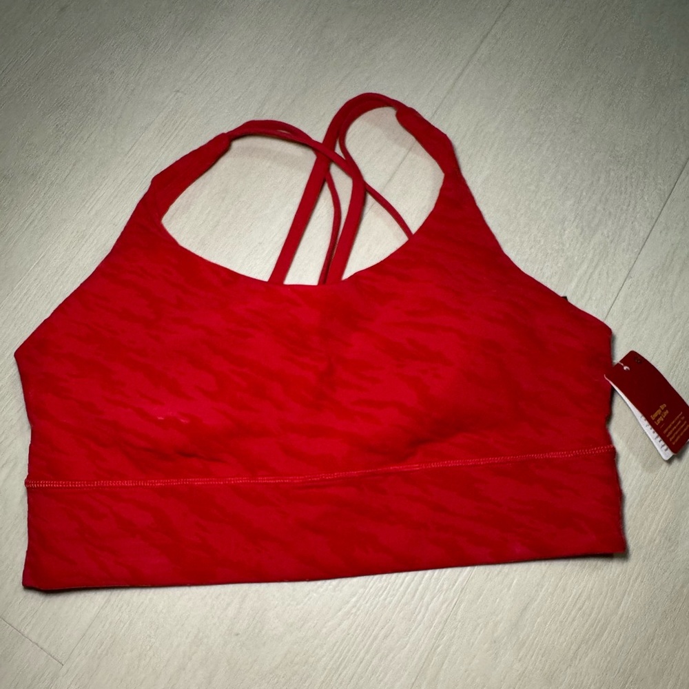 lululemon athletica Vibrant Red Sports Bra Lunar Edition